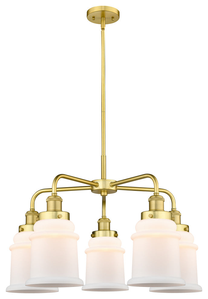Innovations Canton 5 24" Chandelier Satin Gold