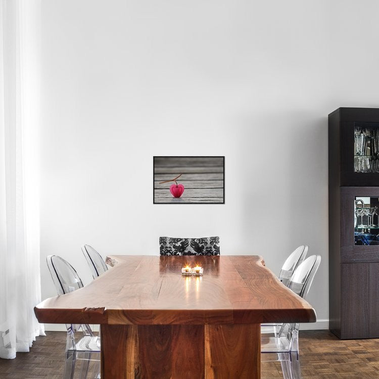 "Natural Heart" Framed Canvas Giclee by Lotte Gronkjaer, 23x15"