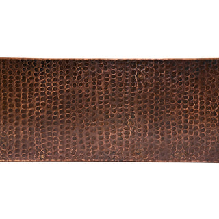 35" Hammered Copper Kitchen Apron Single Basin Sink