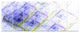 Light Blue Fractal Grill, Abstract Art on Canvas, 83"x32", 7 Panels