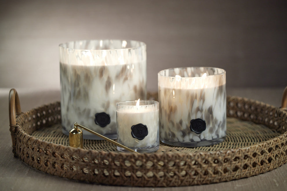 AG Opal Glass 5, Wick Candle Jar, Lemon Peel, Lavender and Tarragon