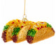 Kurt Adler Noble Gems Beef Tacos Christmas Holiday Ornament Glass