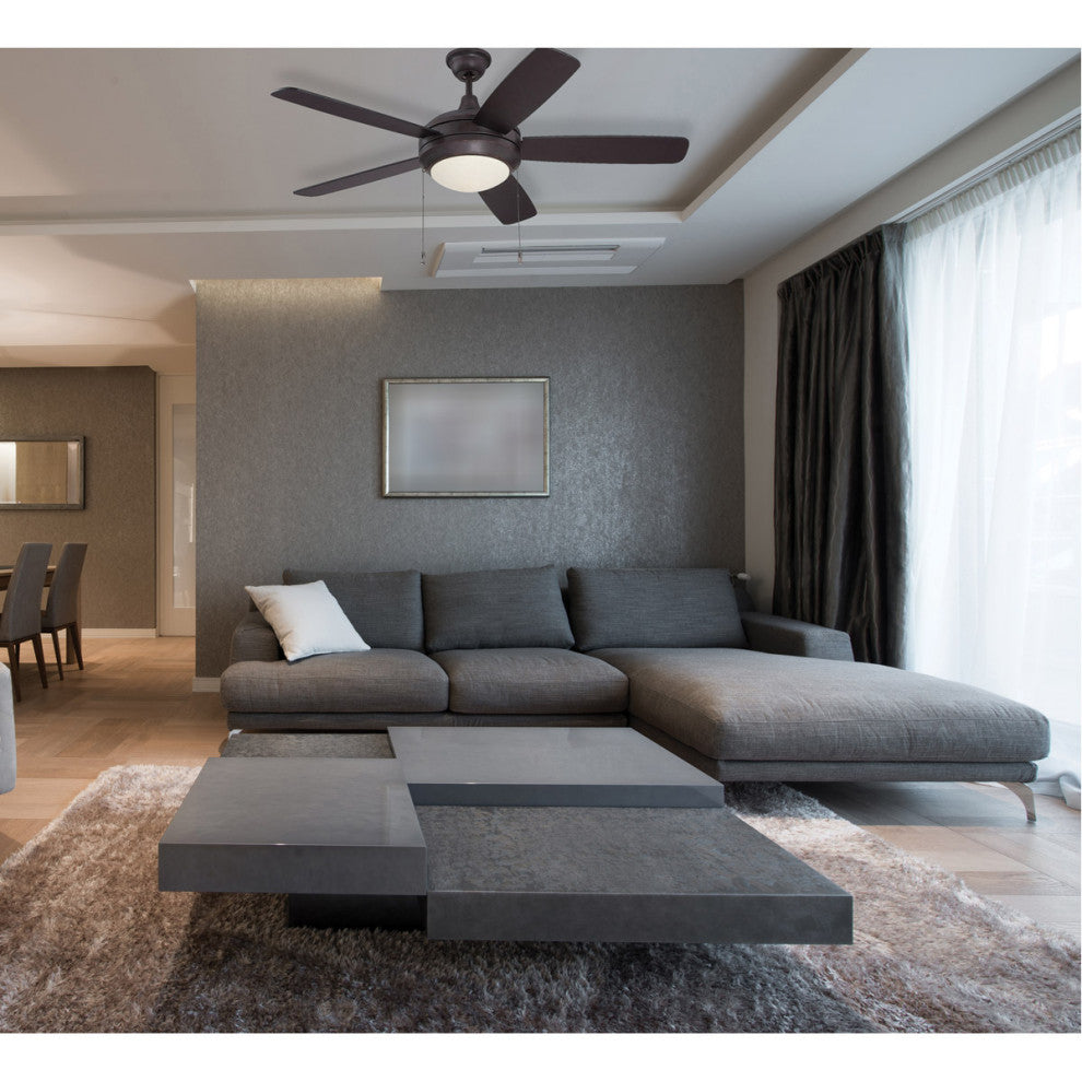 52" Helios, Brushed Polished Nickel With Brushed Nickel Blades
