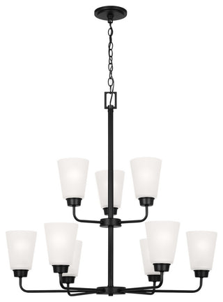 Kerrville 9-Light Chandelier, Midnight Black