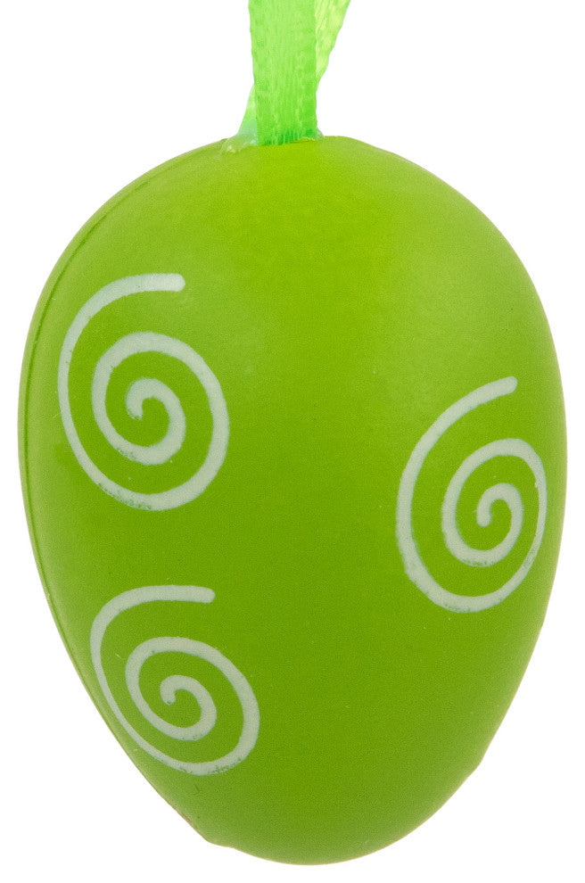 Painted Floral Easter Egg Ornaments, 29-Piece Set, Pastel Pink/Green/White