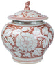 Moka Peony Foo Dog Lid Jar