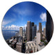Seattle Downtown From Smith Tower, Cityscape Wall Round Wall Art, 36"