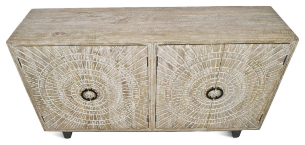 Washed Double Medallion Sideboard