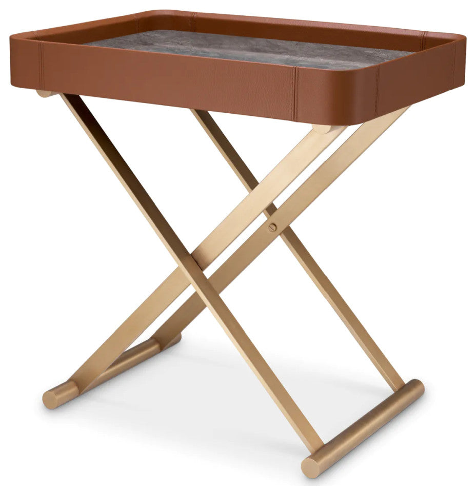 Marble Butler Tray, Eichholtz Monarch, Brown