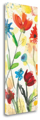 "Sarahs Garden Panel I" By Cheryl Warrick, Giclee Print on Gallery Wrap Canvas