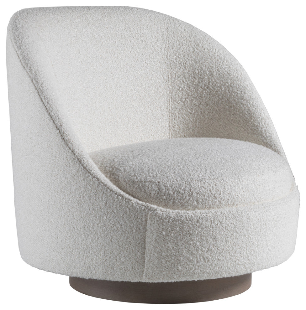 Genevieve Swivel Chair Driftwood Finish