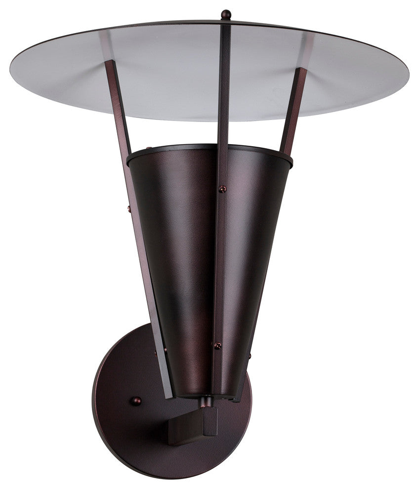 1 Light Outdoor Wall Lantern, Antique Bronze