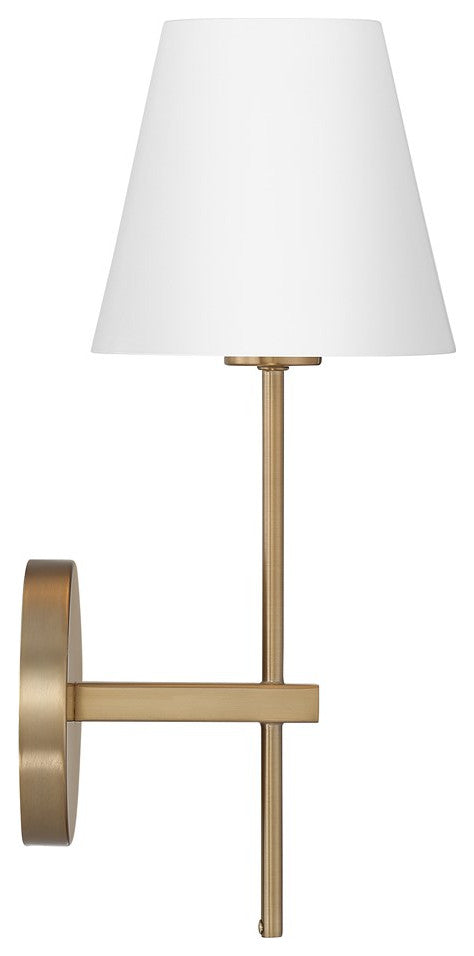 Crystorama Xavier 1 Light Wall Sconce XAV-B8321-VG, Vibrant Gold