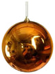 100Mm 4" Shiny Copper Green Ball Ornament With Wire  And Uv Coating