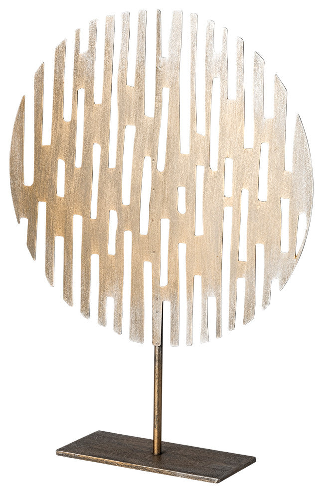 Ezra, Large, 13Lx3W Gold Metal Circular Decorative Object