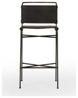 Wharton Stool-Distressed Black-Bar