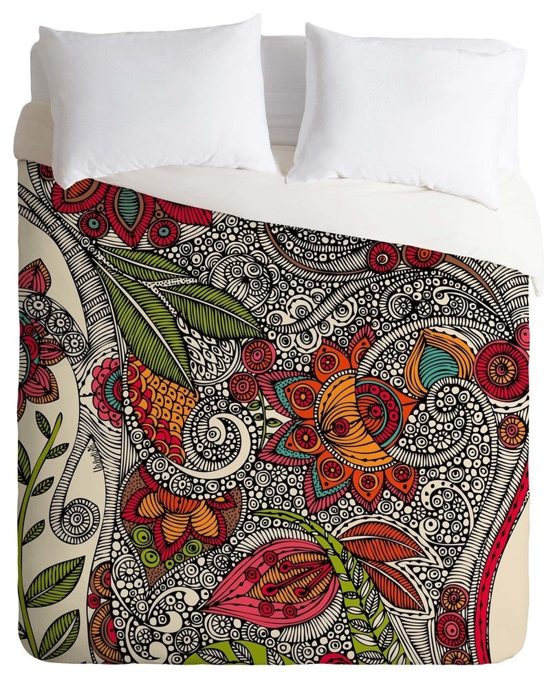 Deny Designs Valentina Ramos Random Flowers Duvet Cover - Lightweight