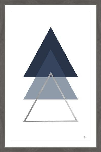"Blue Ascension II" Framed Painting Print, 12"x18"