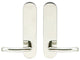 Oslo Lever, Tubular Privacy, Polished Stainless Steel, 2-3/8" Backset