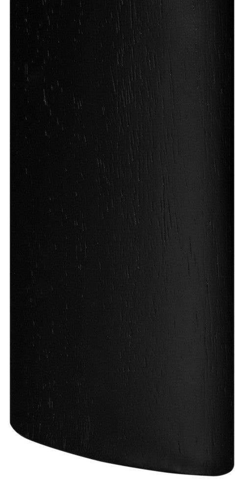 Modrest Steven Modern Black Oval Dining Table