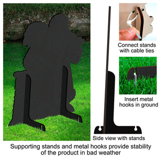 Santa's Arriva Free Standing  Garden Decor