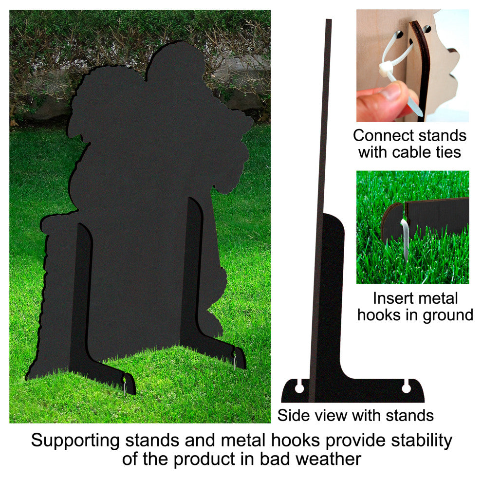 Santa's Arriva Free Standing  Garden Decor