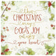 "Christmas Sentiments III" Digital Paper Print by Katie Pertiet, 38"x38"
