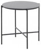 Modern Industrial Black Round Ceramic Side Table