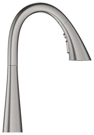 Grohe 30 368 2 Zedra 1.75 GPM 1 Hole Pull Down Bar Faucet - Starlight Chrome