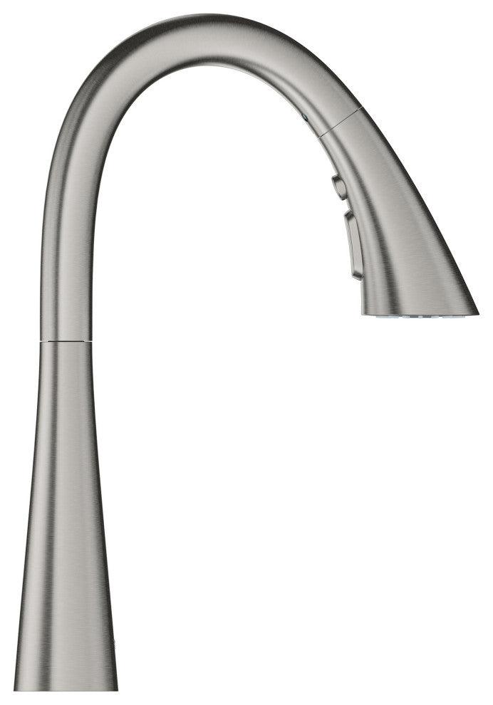 Grohe 30 368 2 Zedra 1.75 GPM 1 Hole Pull Down Bar Faucet - Starlight Chrome