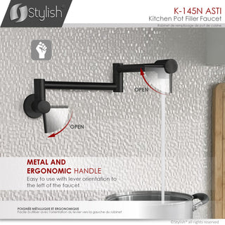 STYLISH Stainless Steel Wall Mount Pot Filler Folding Stretchable