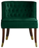 Perry Velvet Upholstered Dining Chair (Set of 2), Green