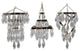 Chandelier 3-Piece Shaped Ornament