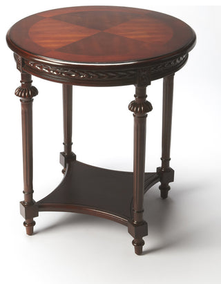 Butler Hellinger Round End Table, Cherry - 6162024