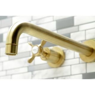 KS8057BEX Wall Mount Tub Faucet, Brushed Brass
