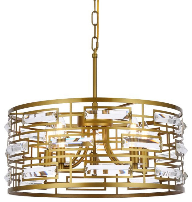 Kenny 18.5" Pendant, Brass