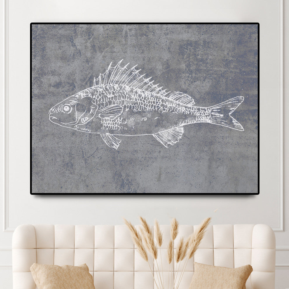 "Like a Stone I" Oversized Framed Canvas, 60" X 40"
