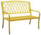 Lancaster Steel Bench, Vintage Yellow