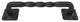 Farmhouse Twisted Wrought Iron Cabinet Pull 6" Hpf6, #3 Black