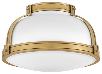 Hinkley Barton Medium Flush Mount, Matte White