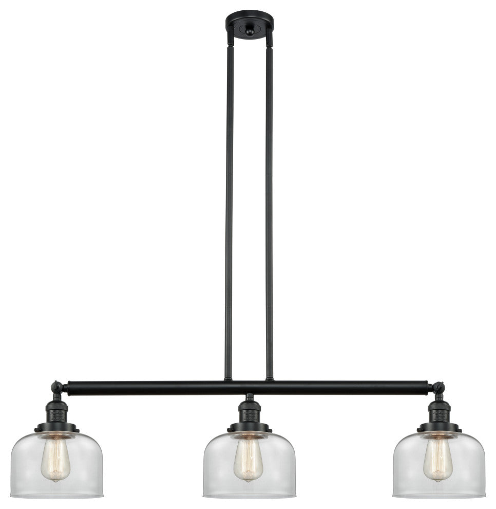 Innovations Lighting 213-Bk-S-G72-Led 3 Light Dimmable Led Island Light