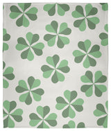 60 x 80 in Lucky Patch St. Patrick's Day Throw Blanket, Laurel Tree Green