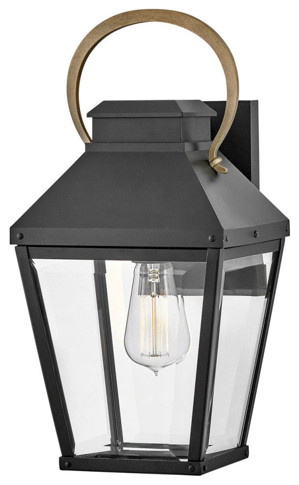 Hinkley Dawson Medium Wall Mount Lantern, Black