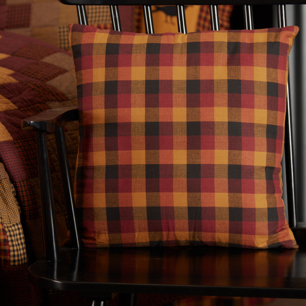 Heritage Farms Primitive Check Fabric Pillow, 16x16