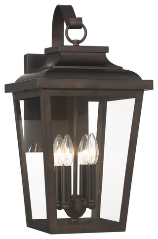 Minka Lavery Irvington Manor 4 Light Outdoor Wall Mount, Chelesa Bronze