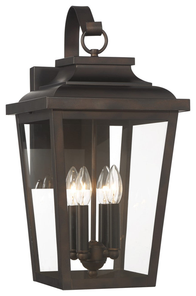 Minka Lavery Irvington Manor 4 Light Outdoor Wall Mount, Chelesa Bronze