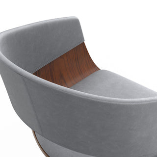 Lowell Adjustable Swivel Bar Stool, Stone Grey