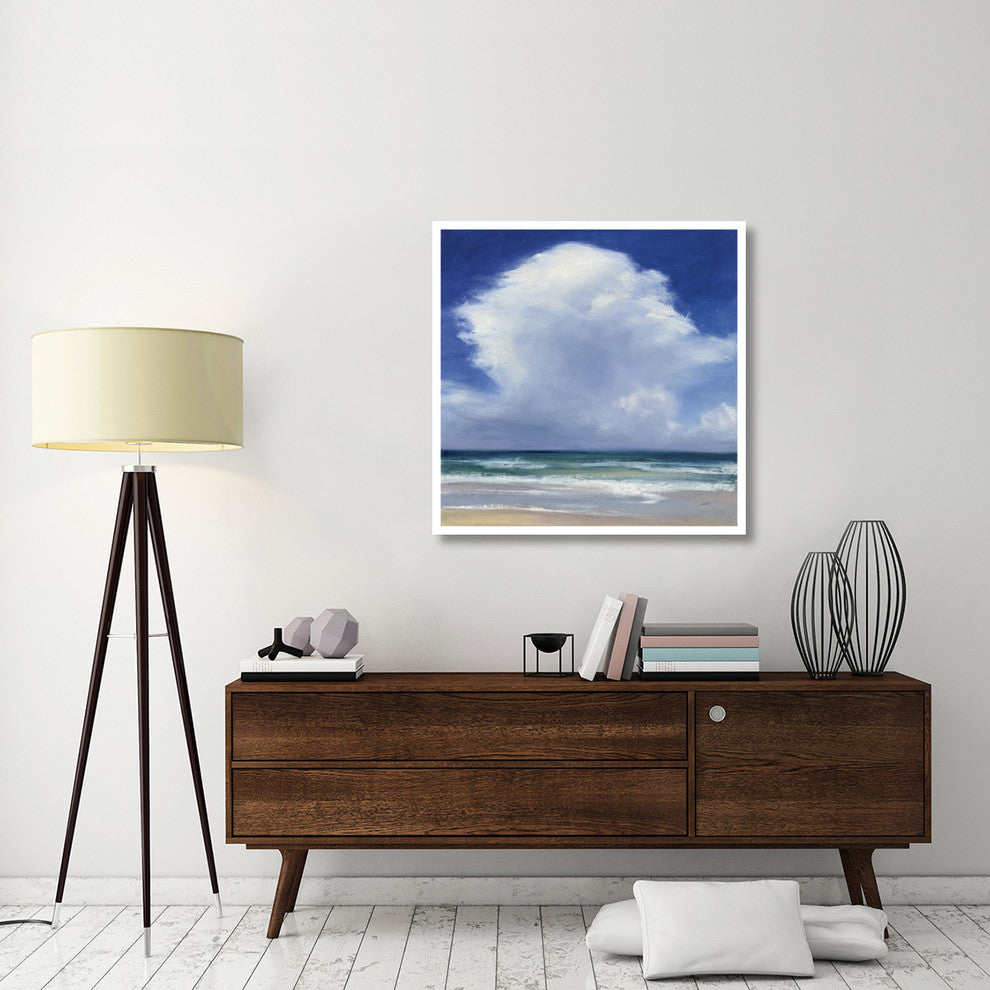 "Beach Clouds II" Digital Paper Print by Julia Purinton, 38"x38"
