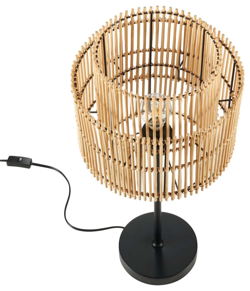 Table Lamp, Natural, Wood, Modern, Living Kitchen Cafe Bistro Hotel Restaurant