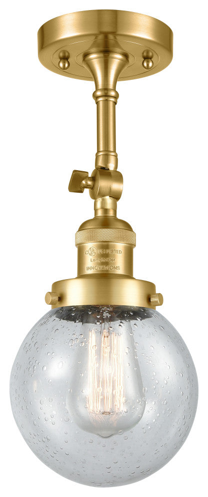 Beacon Sconce, Satin Gold, Seedy
